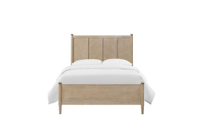 Transitional Lo Post Bed and a Warm Sand Finish