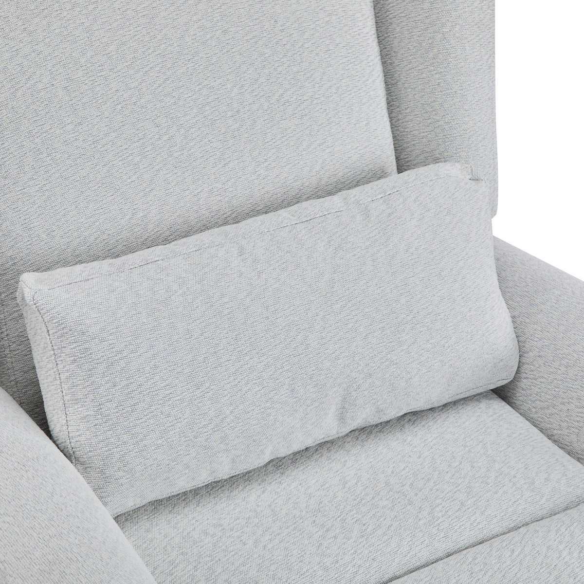 Power Recliner Chair gray textured upholstery close-up cushions HouseOfZazla on Tampa Home & Garden Store