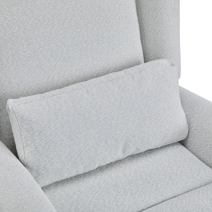 Power Recliner Chair gray textured upholstery close-up cushions HouseOfZazla on Tampa Home & Garden Store