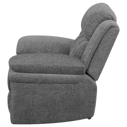 Pannen Glider Recliner gray textured fabric by Unique Piece Furniture on Tampa Home & Garden Store