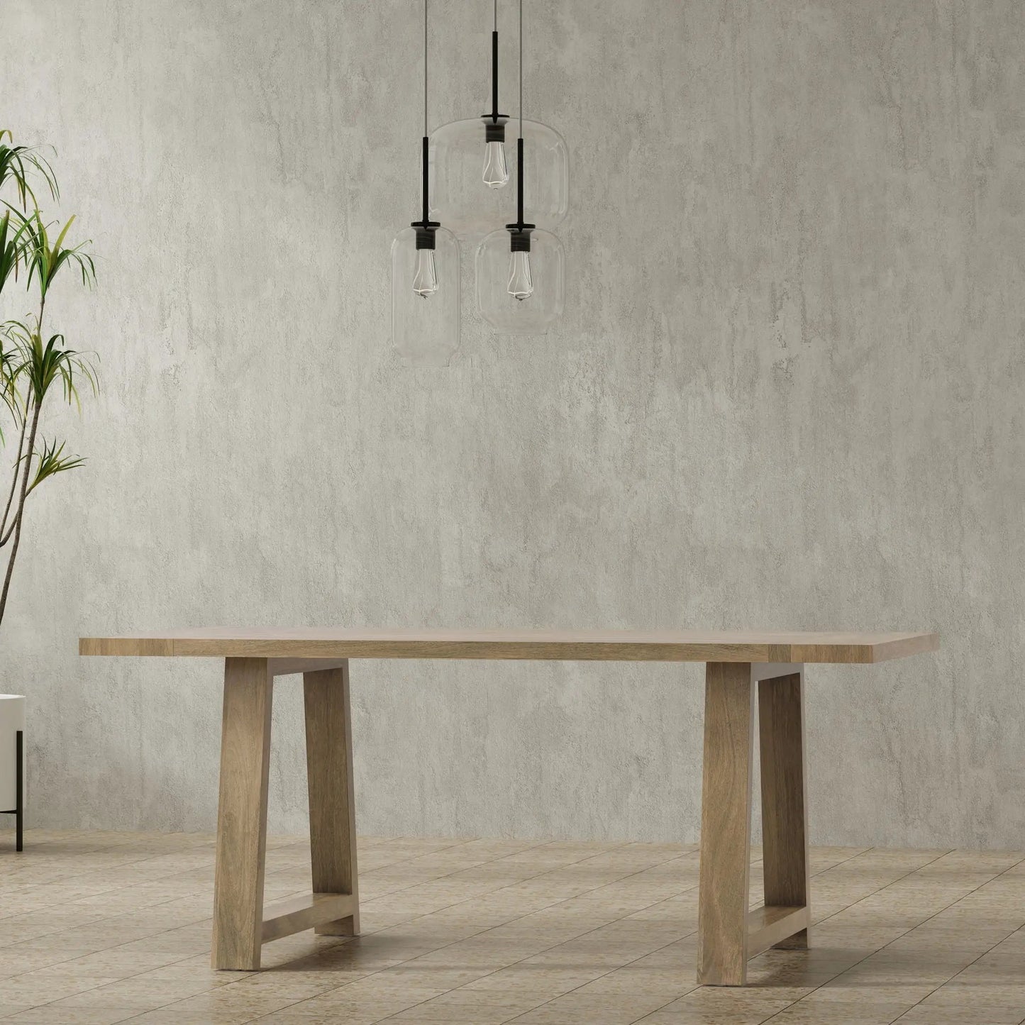 Whitley Dining Table with Mango Wood Eco Finish