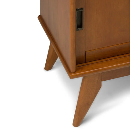 Draper Handcrafted Mid Century Low TV Media Stand