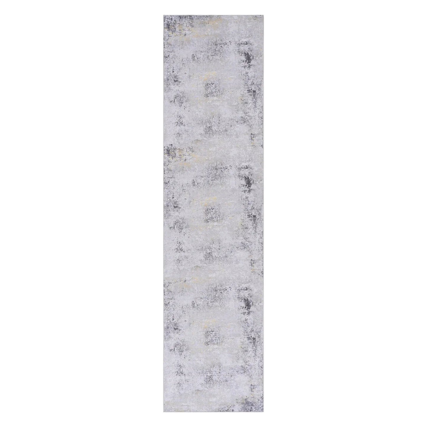 Maval Washable Runner Rug With Medallion Pattern