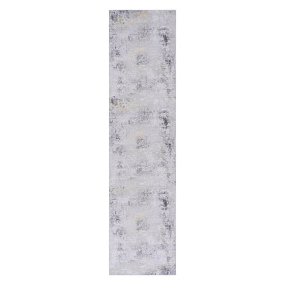 Maval Washable Runner Rug With Medallion Pattern
