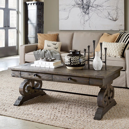 Bellamy Rectangular Table in Peppercorn Finish