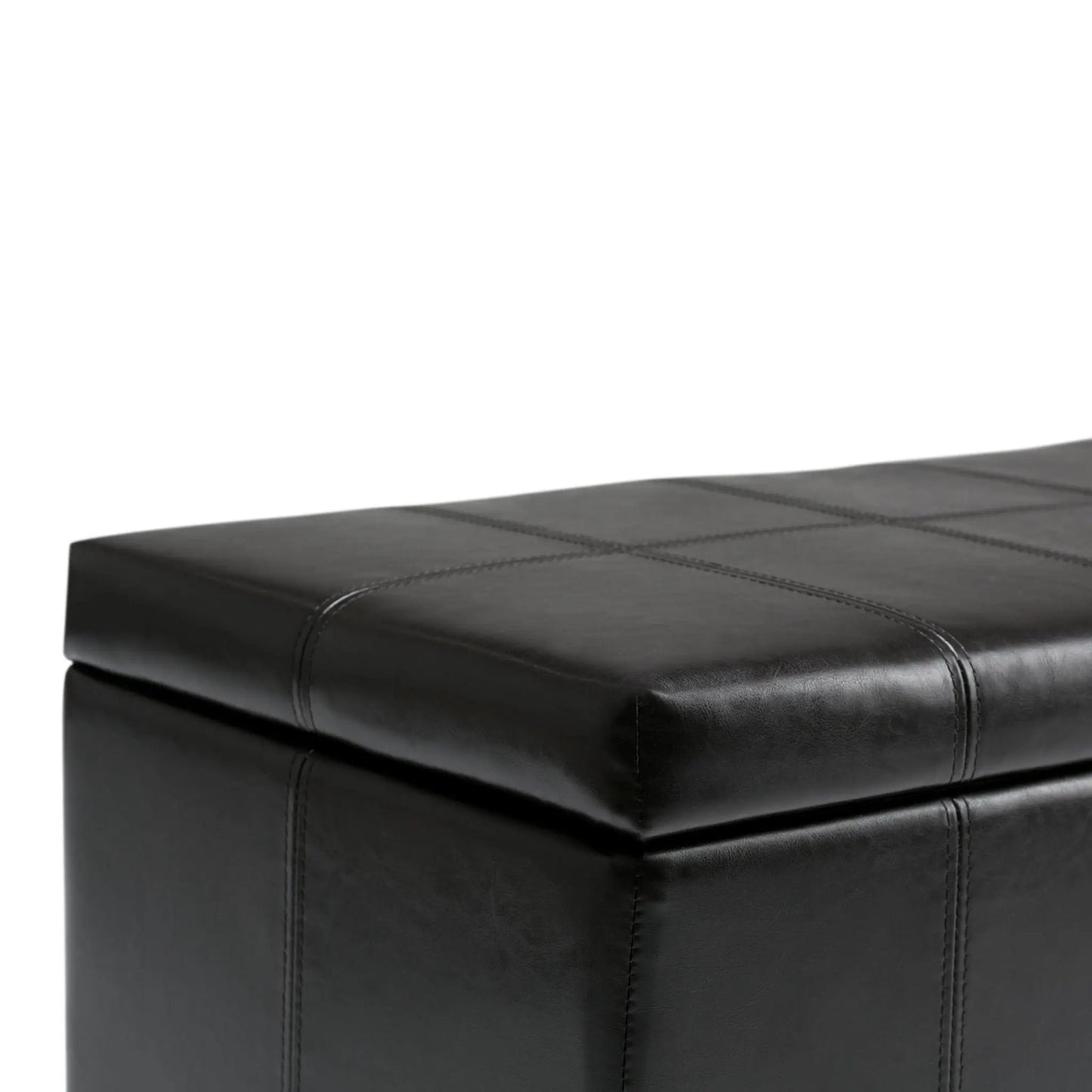 Dover Upholstered Storage Ottoman Bench with Lid