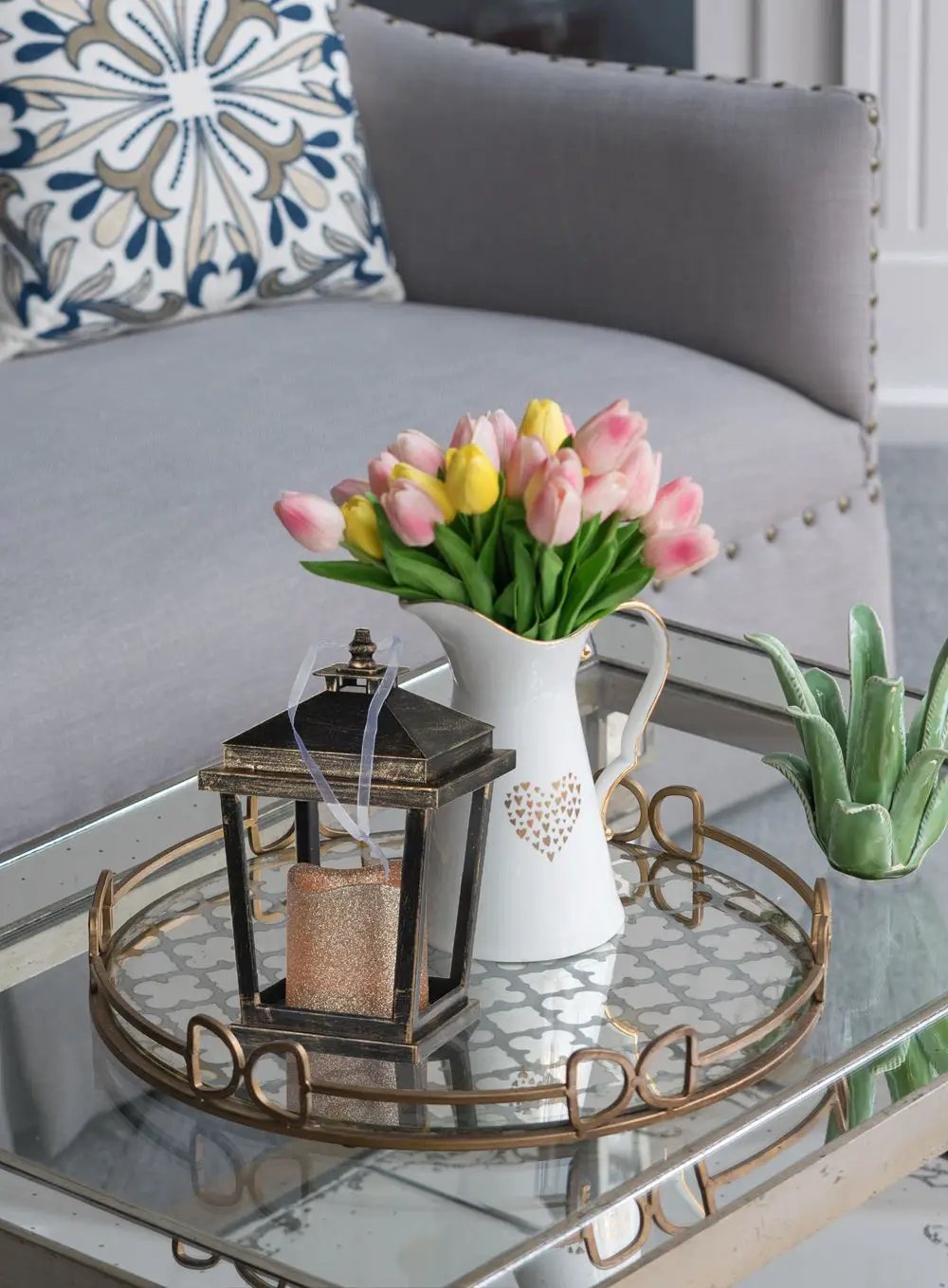 Menifee Lantern With Led Candle Set of 2