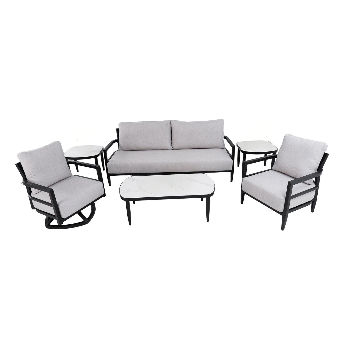 Outdoor Conversation Set with Sunbrella Cushions