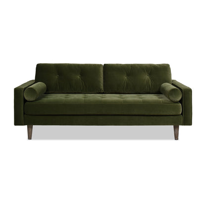 Mid Century Modern Olive Sofa for Stylish Living