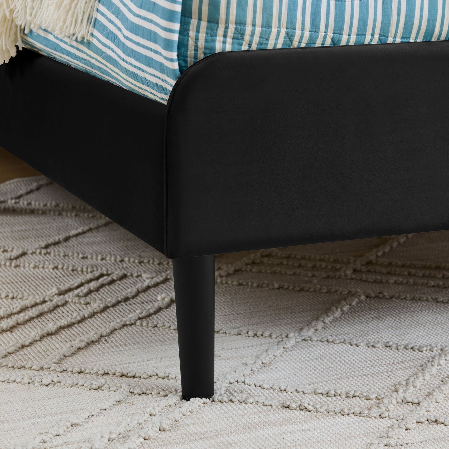 Upholstered Platform Sofa Bed with Drawers