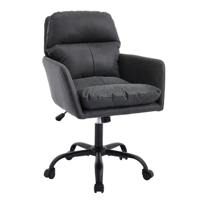 Office chair with adjustable height, ergonomic gray leatherette by Unique Piece Furniture swivel on Tampa Home & Garden Store