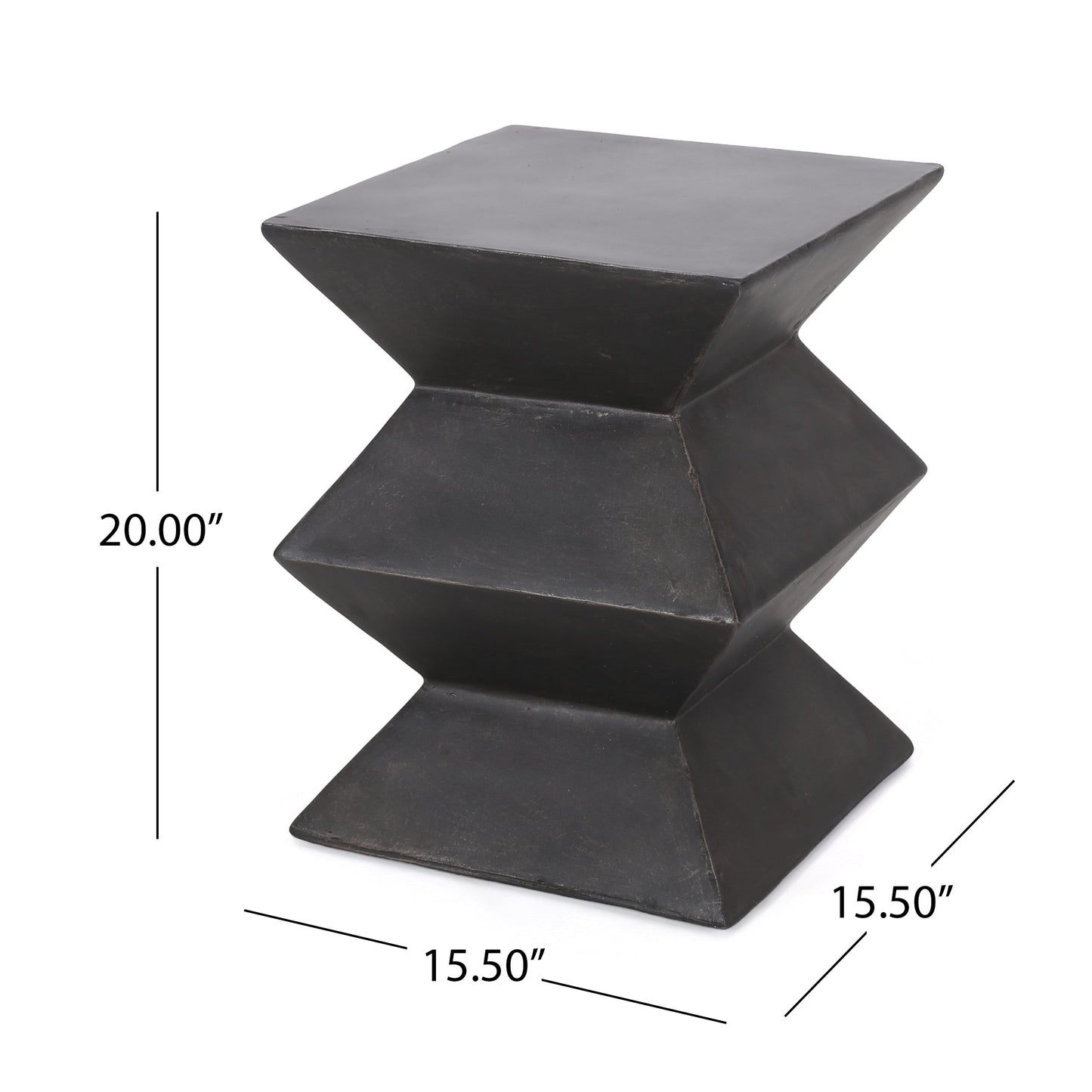 Lightweight Concrete Side Table for a Garden