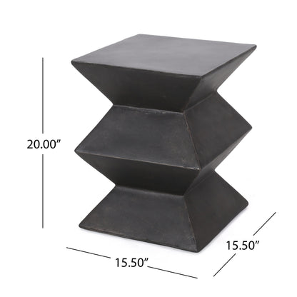 Lightweight Concrete Side Table for a Garden