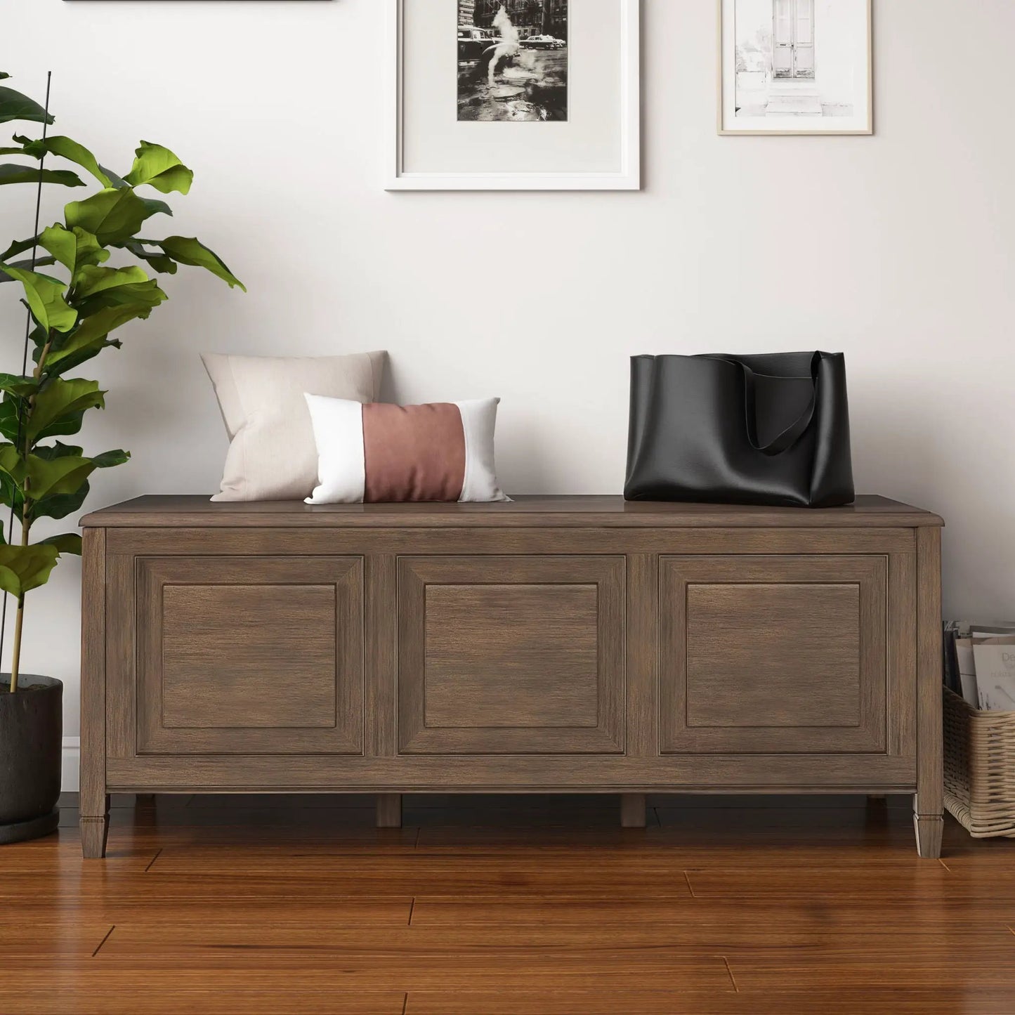 Connaught Handcrafted Storage Bench Trunk