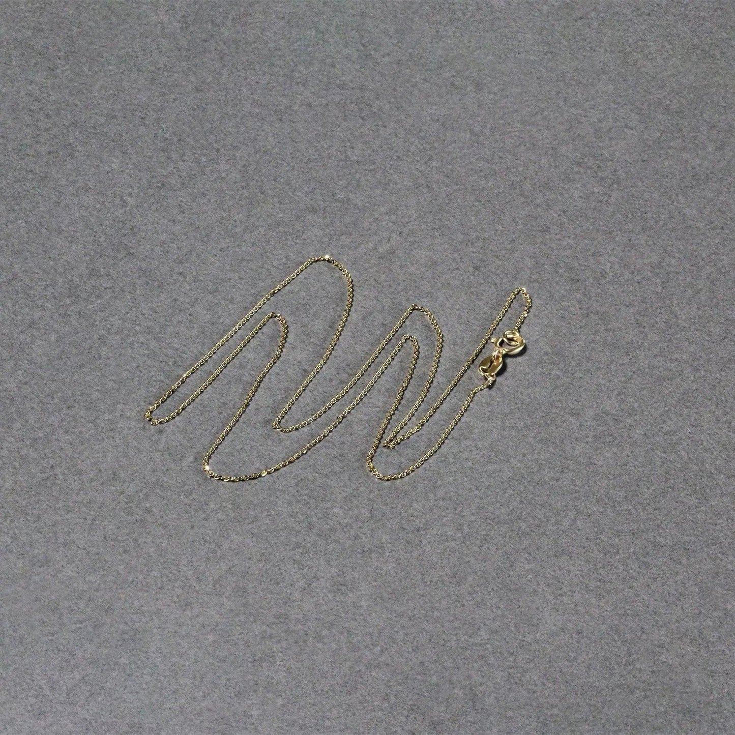 14k yellow gold diamond-cut cable link chain necklace 0.7mm by Bids.com on Tampa Home & Garden Store