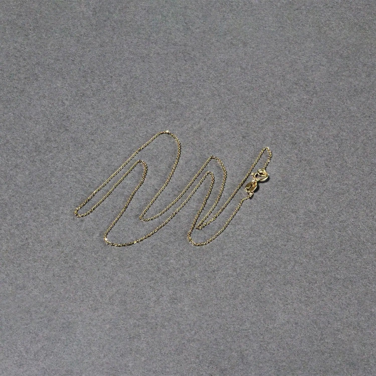 14k yellow gold diamond-cut cable link chain necklace 0.7mm by Bids.com on Tampa Home & Garden Store