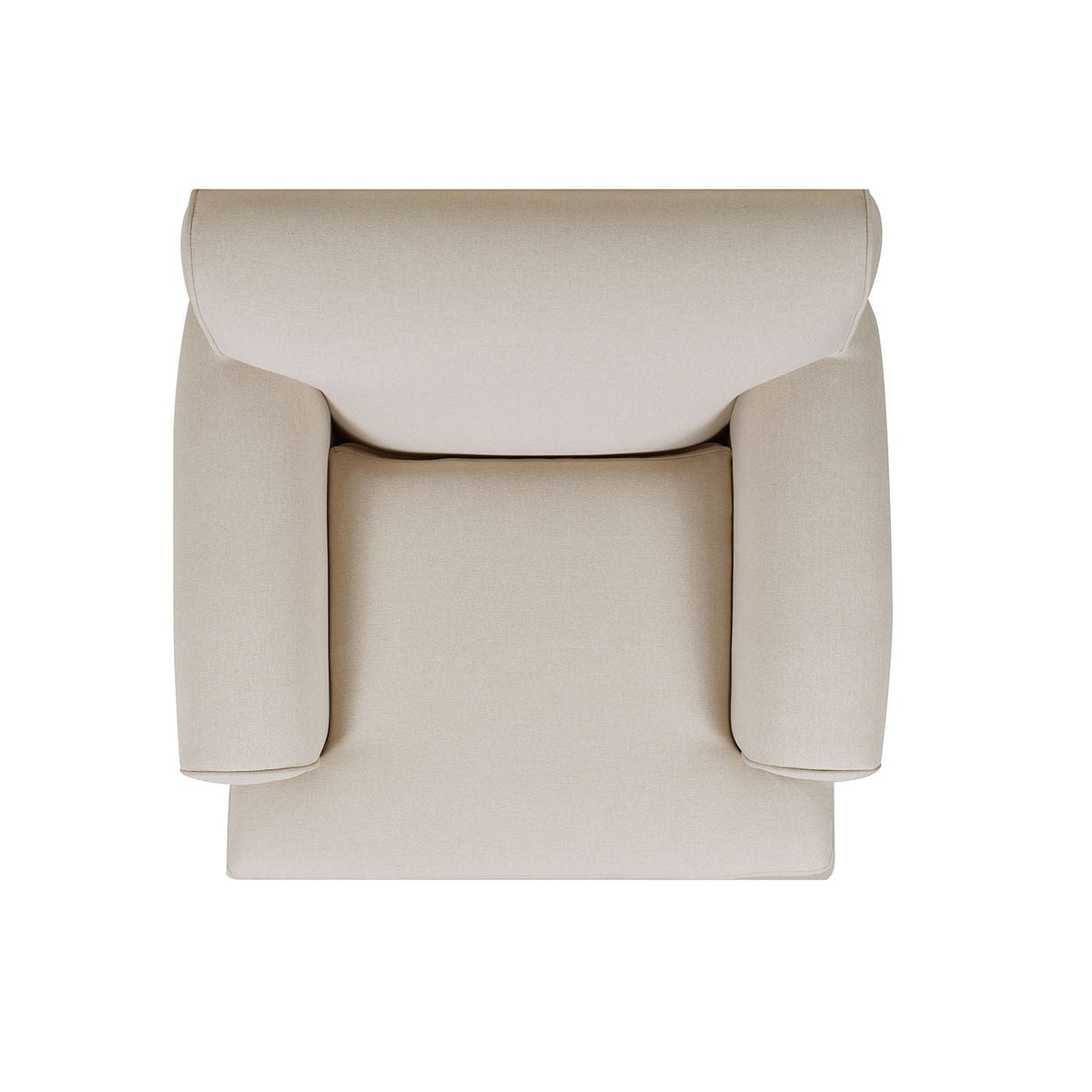 Accent Arm Chair with Casters beige upholstery, solid hardwood frame on Tampa Home & Garden Store