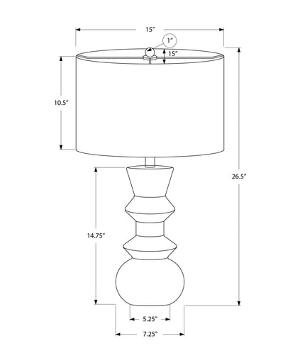 Lighting, Ceramic, Contemporary Table Lamp by HouseOfZazla with ceramic base on Tampa Home & Garden Store