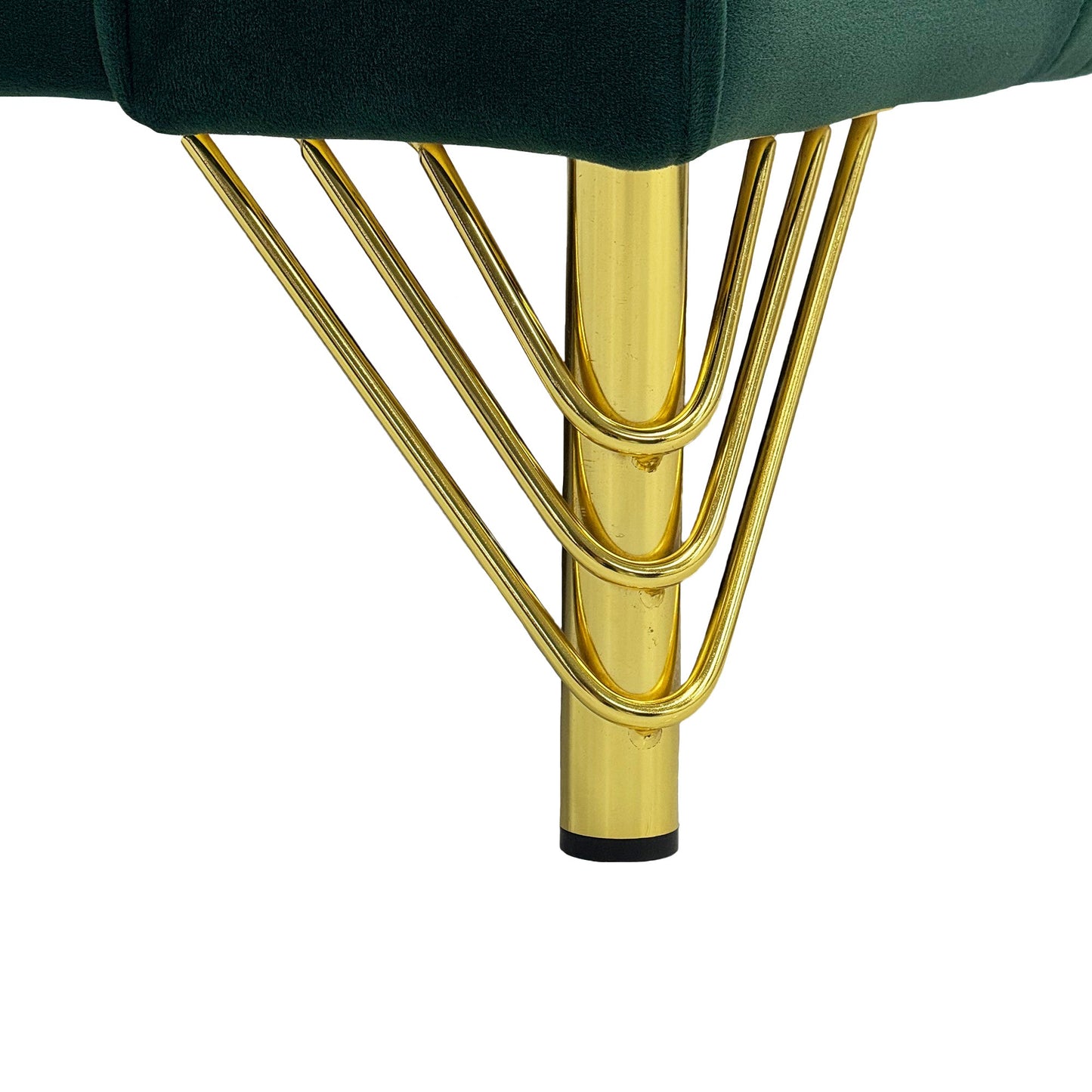 Emerald Green Velvet Sofa Set in the Living Room