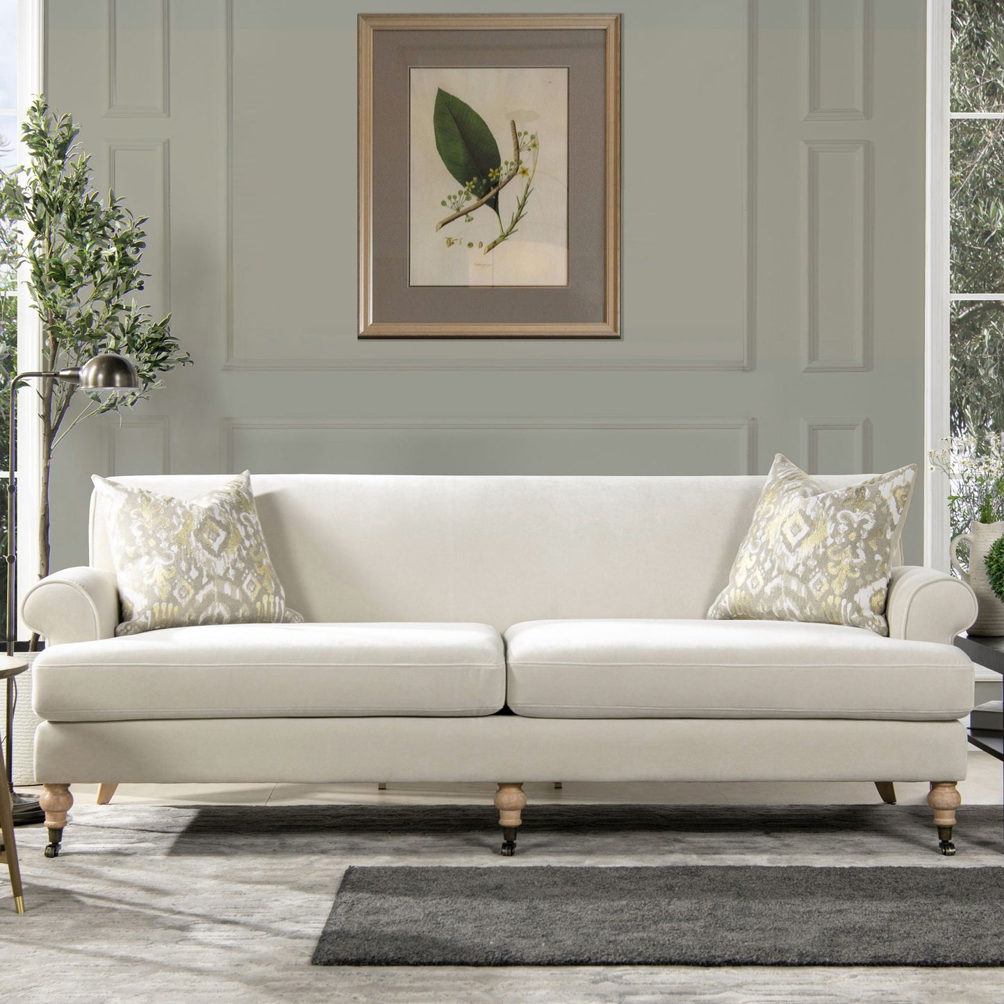 Classic Alana Lawson Two Cushion Tightback Sofa