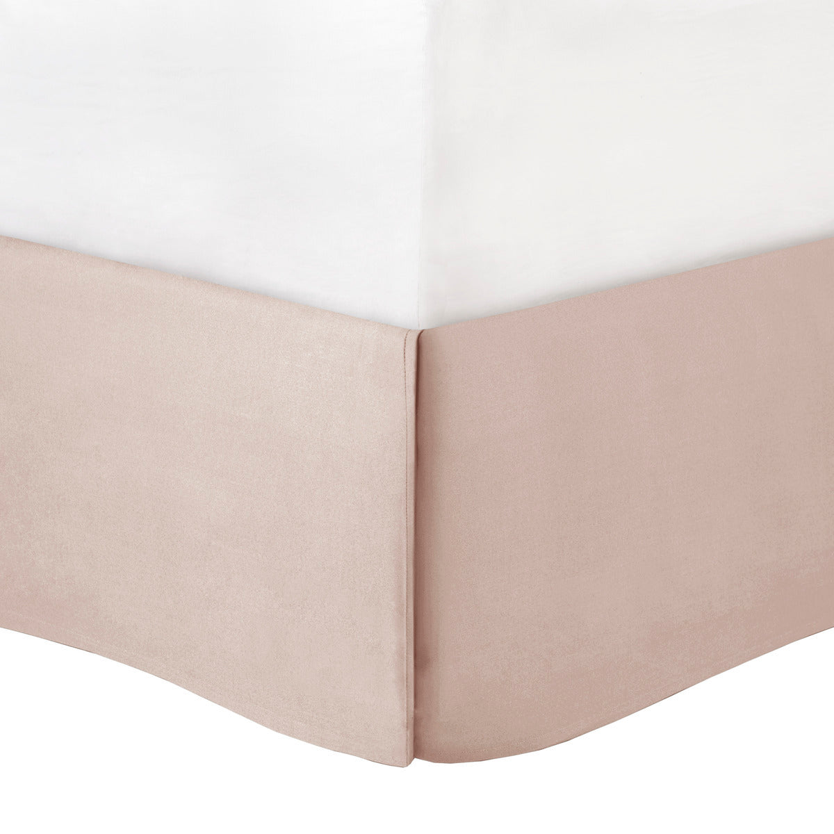 7 Piece Tufted Comforter Set Blush Full white comforter with blush bed skirt panels on Tampa Home & Garden Store