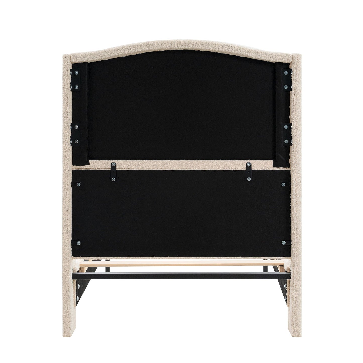 Sturdy Platform Bed Frame and a Padded Headboard