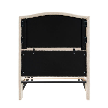 Sturdy Platform Bed Frame and a Padded Headboard