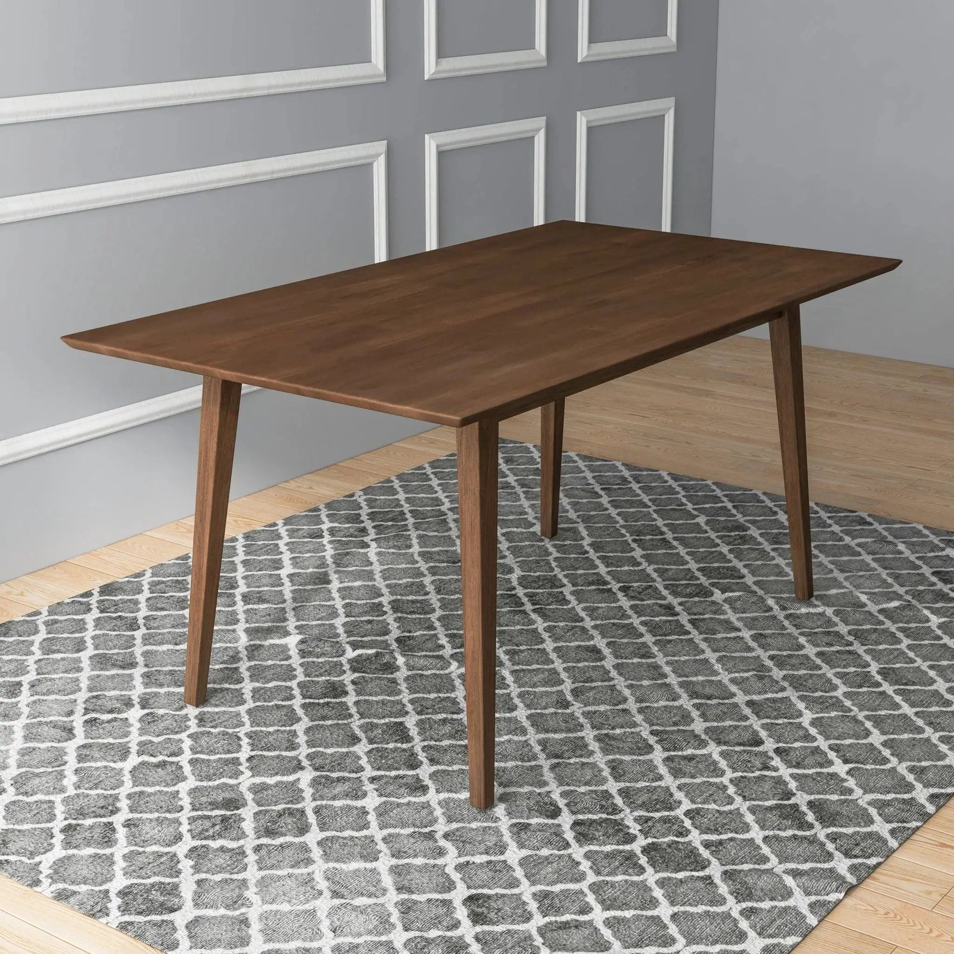 Mary Modern Style Rectangular Dining Table walnut finish by Unique Piece Furniture on Tampa Home & Garden Store