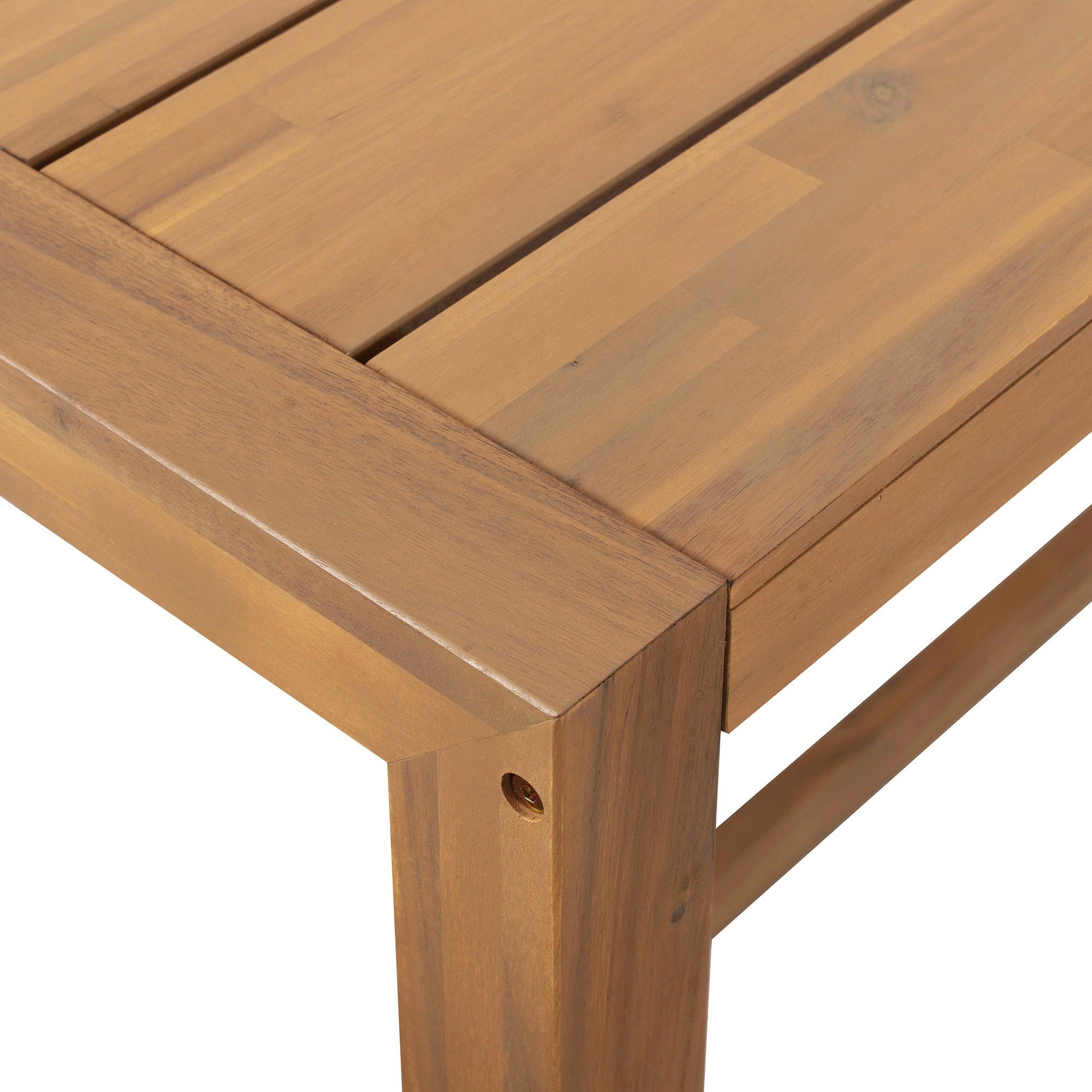 Patio Bar Set with Ergonomic Chairs, 5-Piece in warm brown wood on Tampa Home & Garden Store