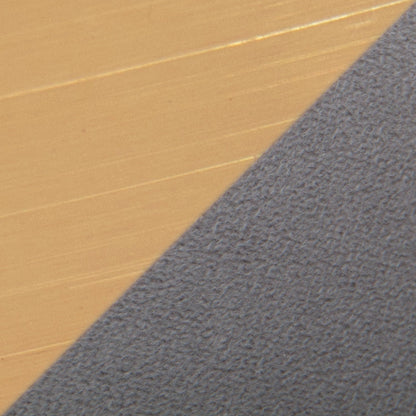 Close-up of warm wood flooring meeting blue-gray carpet at a diagonal seam on Tampa Home & Garden Store