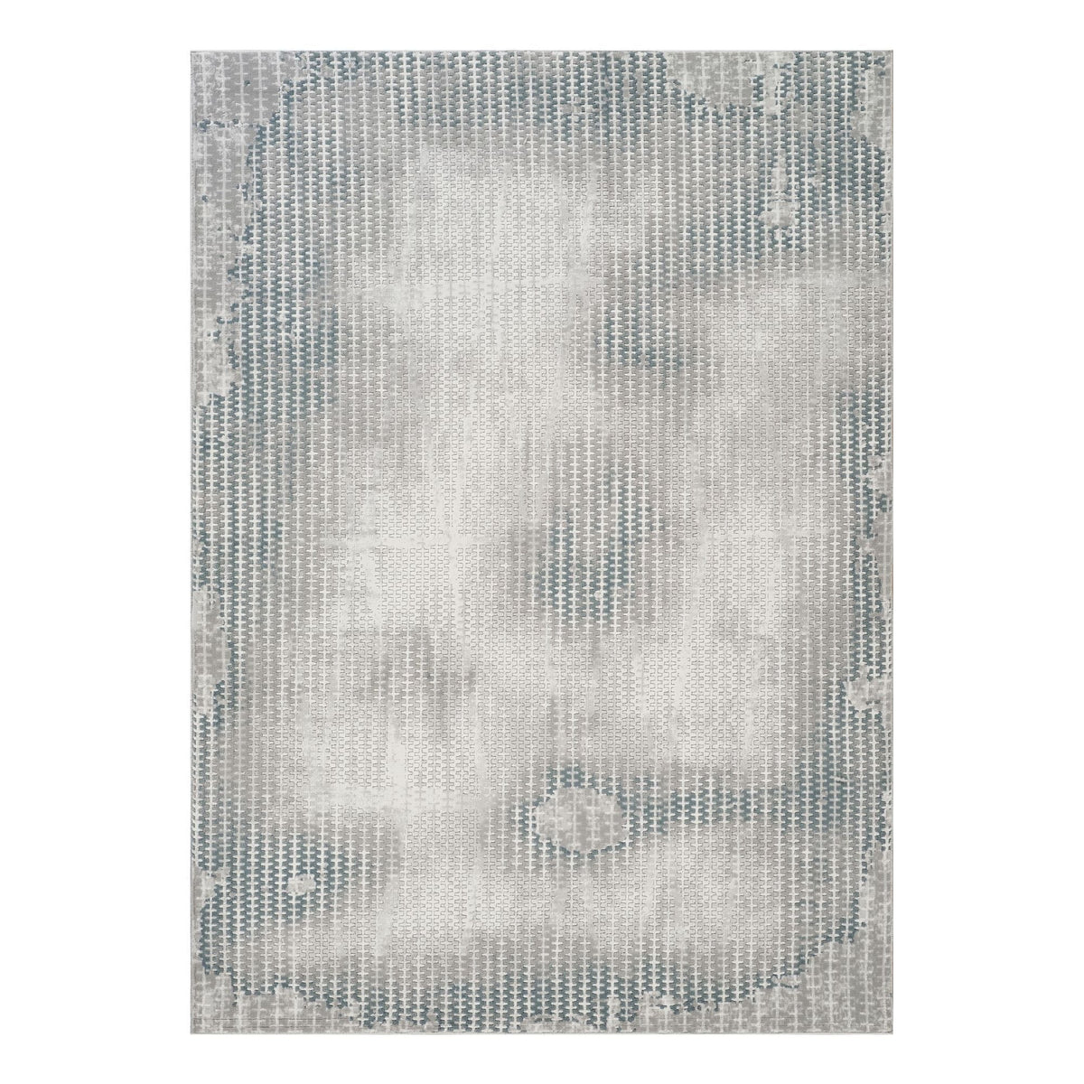 Modern Ivory and Gray Geometric Area Rug HouseOfZazla, ivory-gray with subtle vertical pattern on Tampa Home & Garden Store