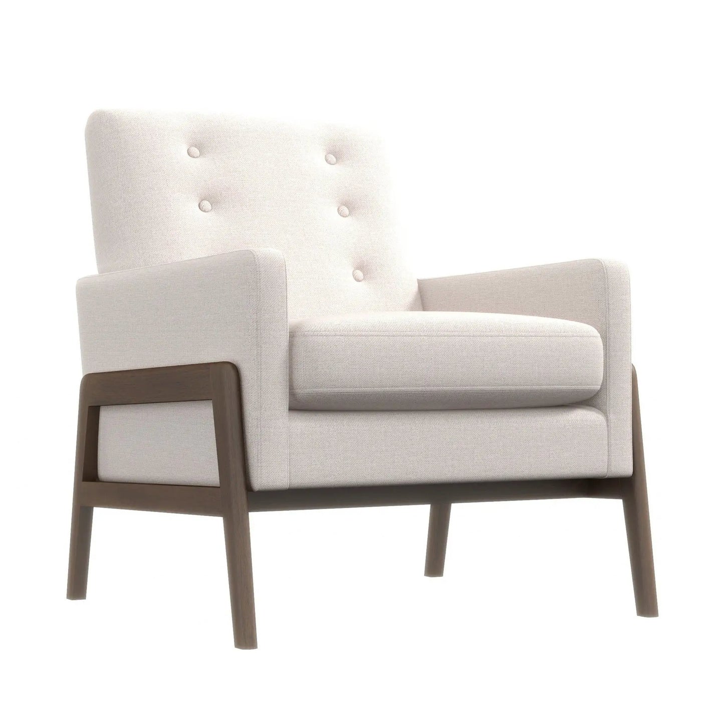Cole Solid Wood Lounge Chair Mid Century Modern