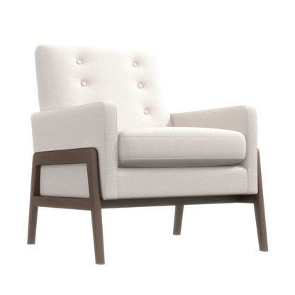 Cole Solid Wood Lounge Chair Mid Century Modern