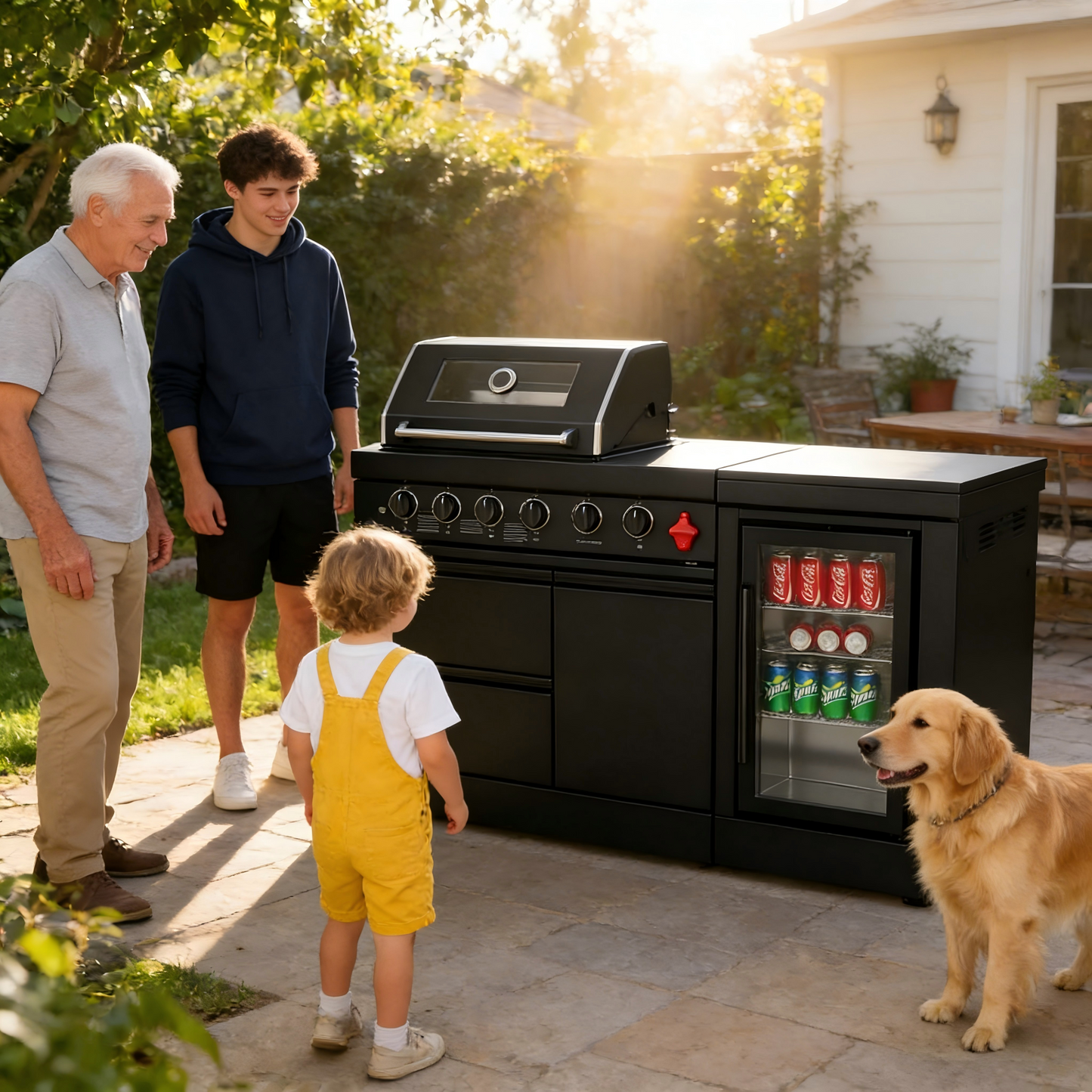65 Inch 4 Burner Stainless Steel Propane Grill