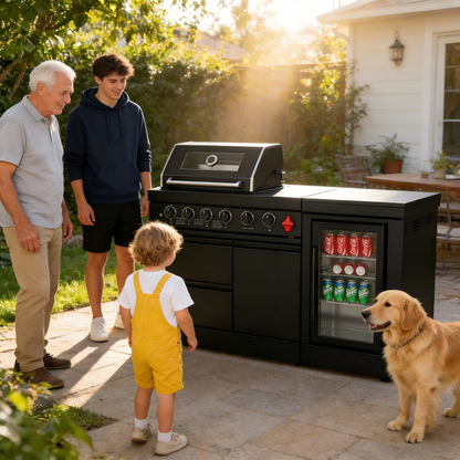 65 Inch 4 Burner Stainless Steel Propane Grill