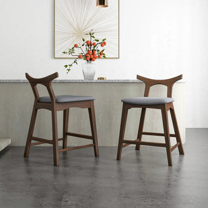 Hester Upholstered Square Bar Chair Set of 2