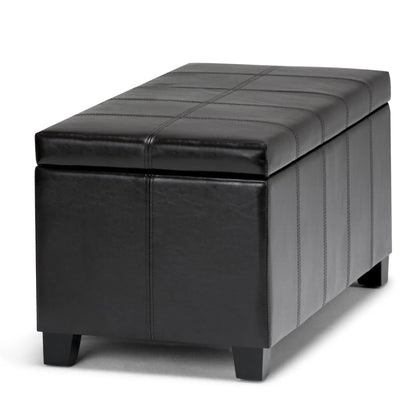 Dover Upholstered Storage Ottoman Bench with Lid