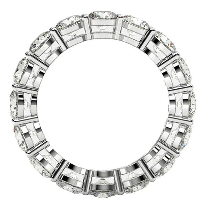 Lab grown round-cut eternity ring with diamonds in 14k white gold, 4 cttw FG/VS2, by Bids.com on Tampa Home & Garden Store