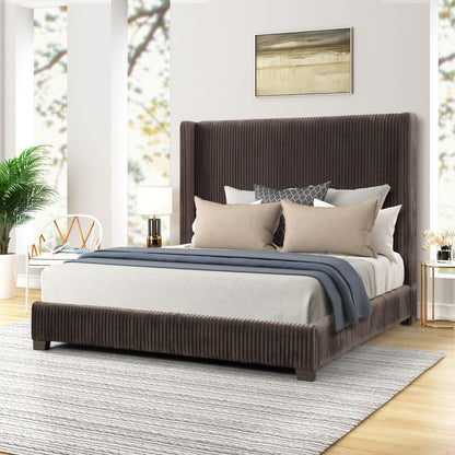 Modern Upholstered Bed And Space Saving Design