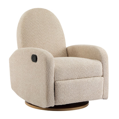 360 Swivel and Glider Recliner Chair in Almond