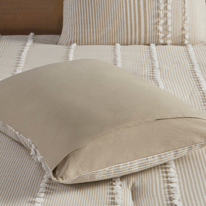 Full Queen Cotton Yarn Dyed Comforter Set