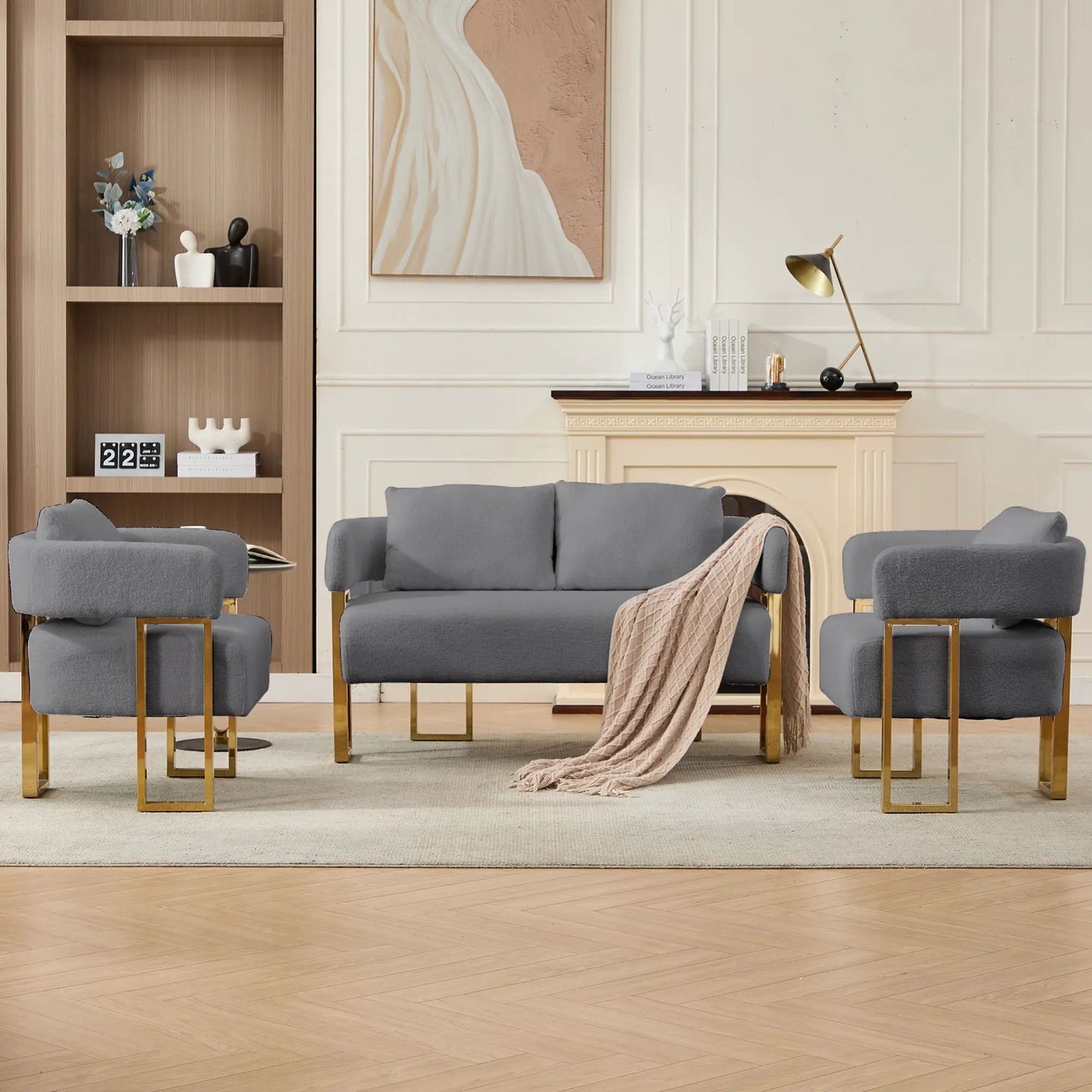 Decorative Upholstered Side Chair for Living Room
