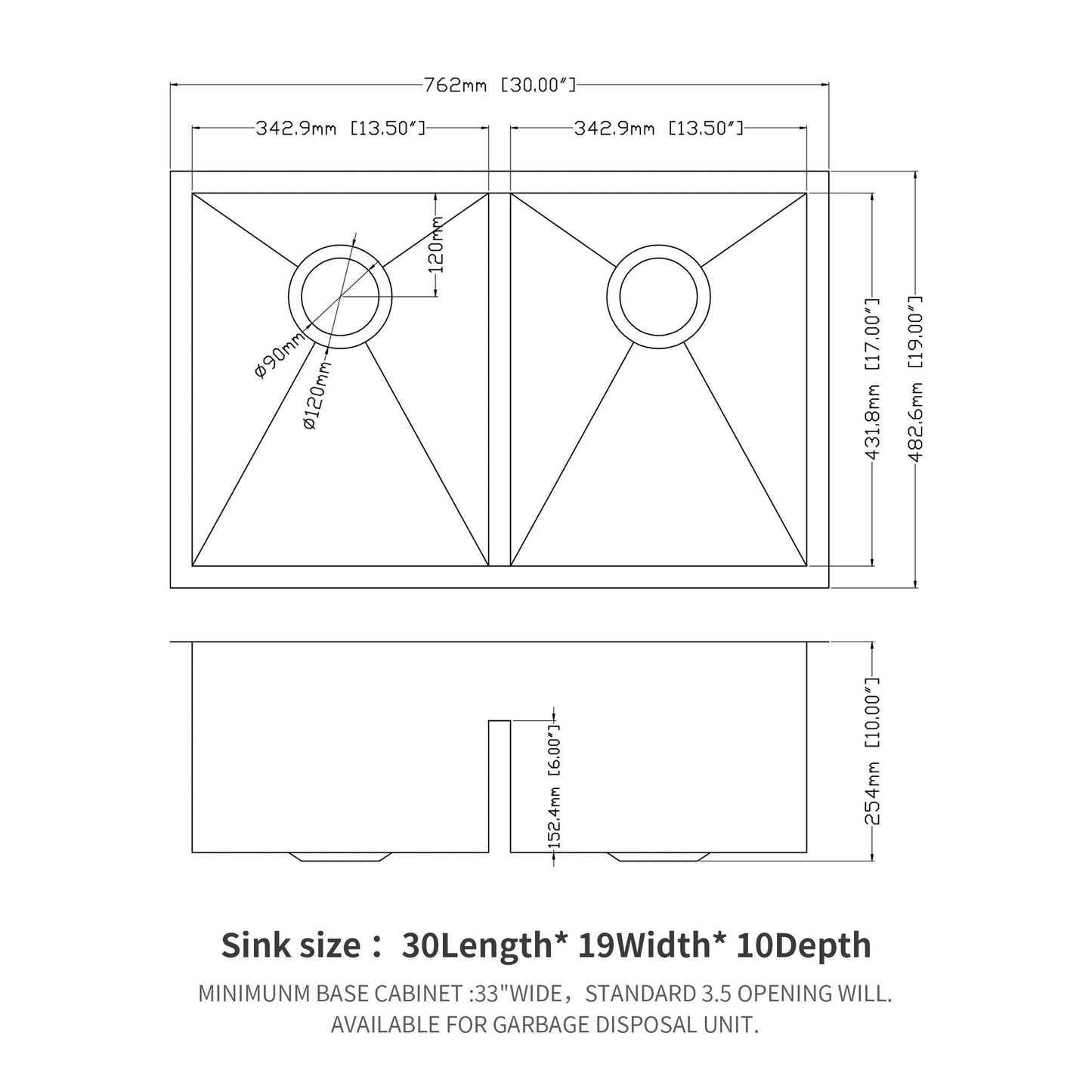 Modern Double Bowl Undermount Sink And Steel