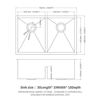 Modern Double Bowl Undermount Sink And Steel