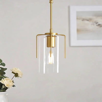 Adjustable Pendant Lighting with Wood Grain
