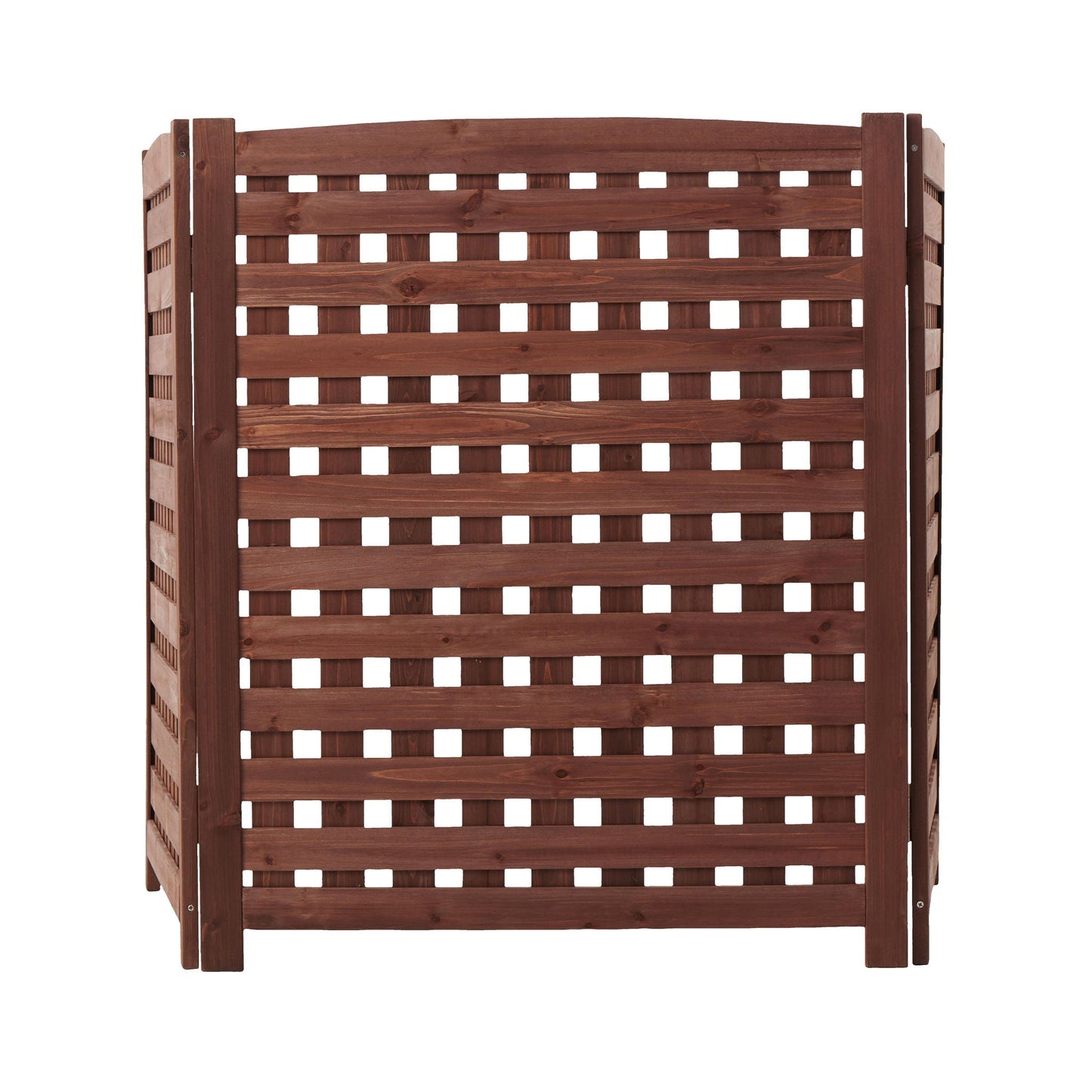 Three Wooden Fences and Outdoor AC Privacy