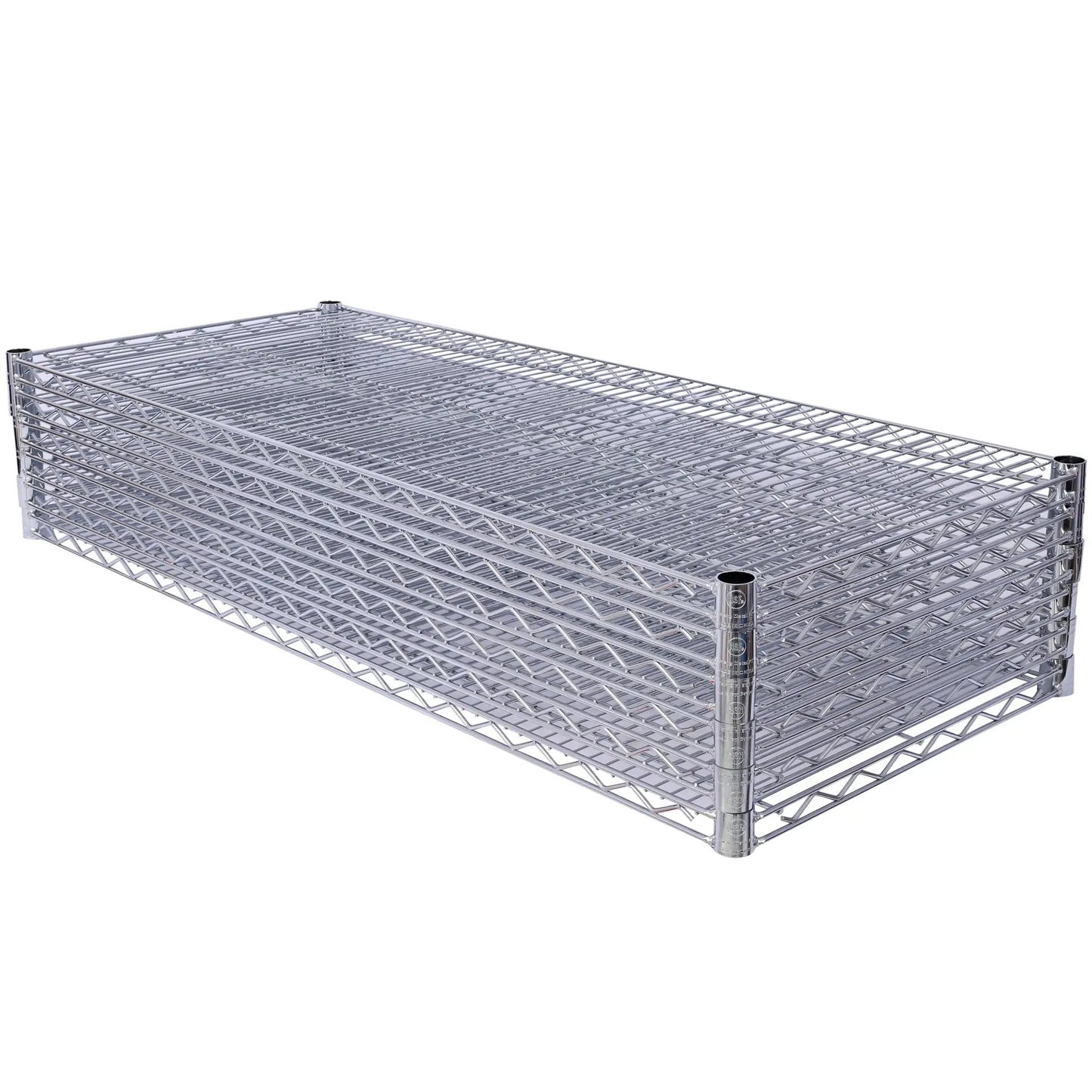 7-Tier Metal Shelf with Wheels, Heavy Duty