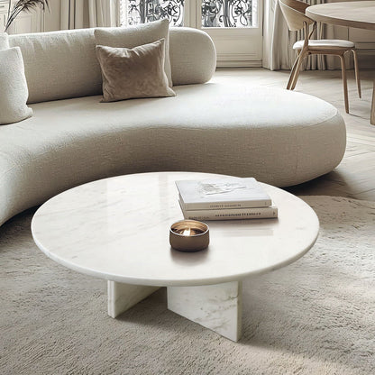 Luxury Marble Coffee Table With Unique Veining