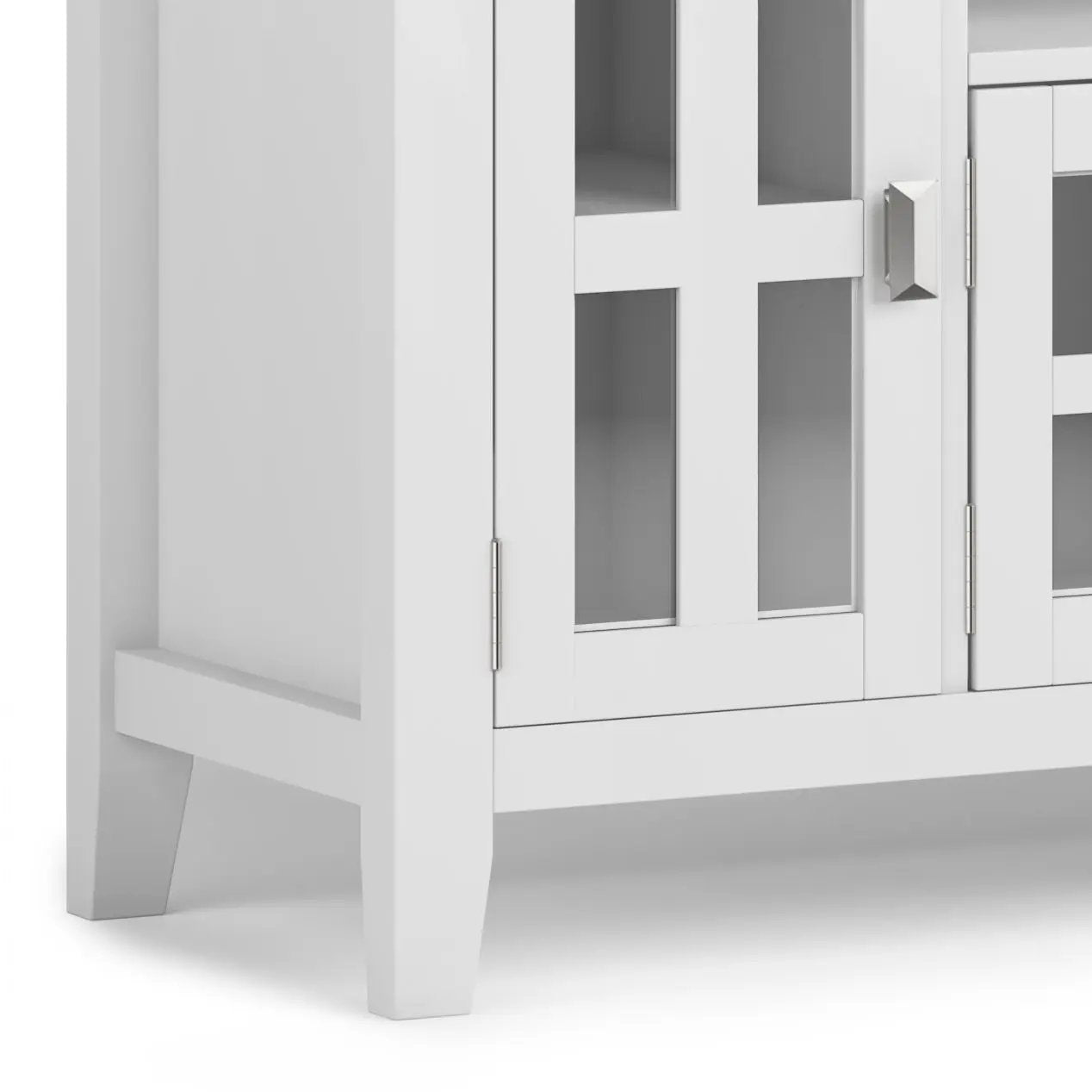 Artisan Tv Media Stand Glass Doors and Drawers