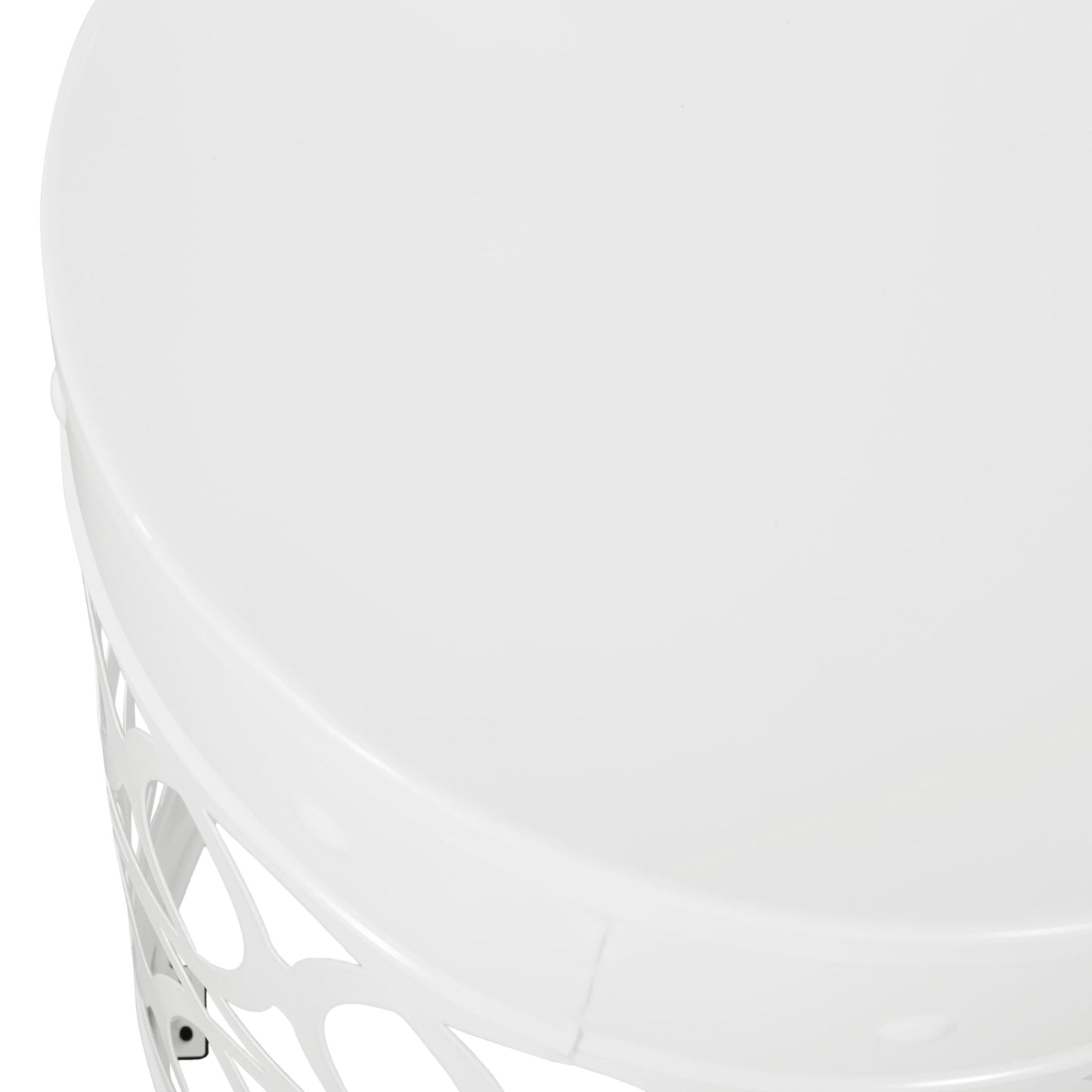Outdoor Metal Side Tables Set of Two for Patio